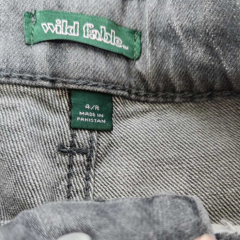 Women's High-Rise Baggy Jeans - Wild Fable Dark Gray 4 - Picture 12 of 16